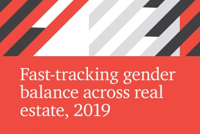 Real Estate Balance/PwC report - Fast tracking gender across real estate 2019 cover