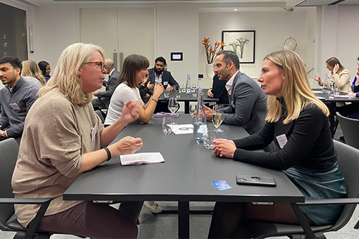 People at a Real Estate Balance Speed mentoring event