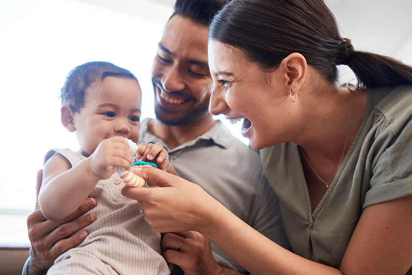 Parents with baby