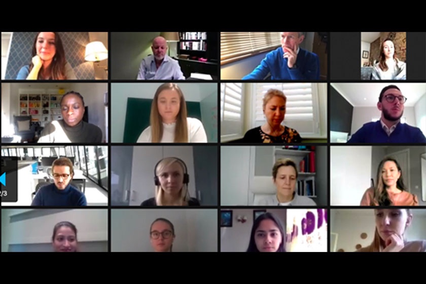 People on Zoom call