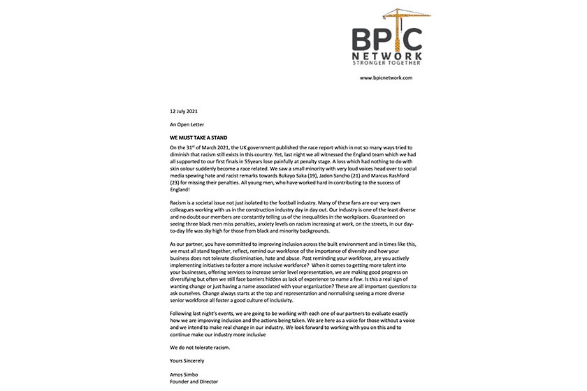 BPIC open letter