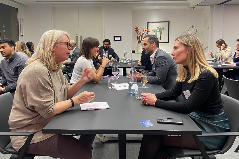 People at a Real Estate Balance Speed mentoring event
